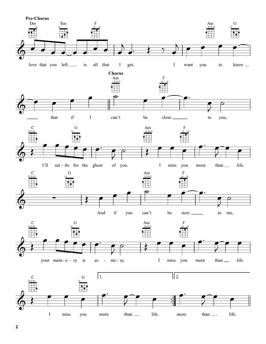 Ghost Ghost Ukulele scores gallery preview page 2