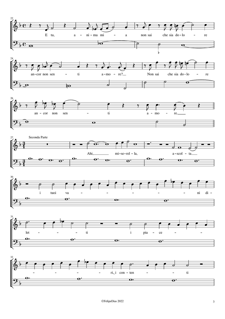 Queste pungenti spine Voice Solo scores gallery preview page 3
