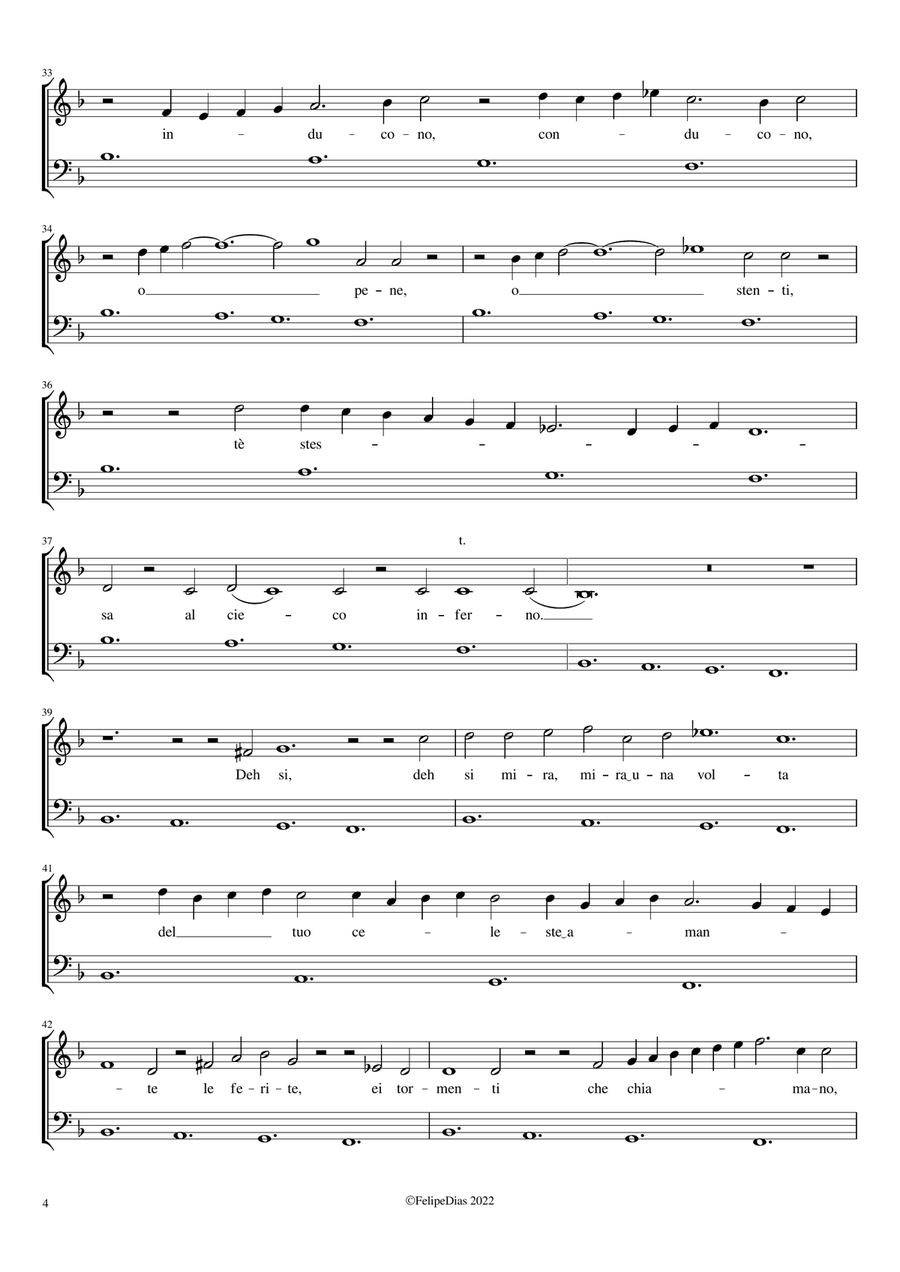 Queste pungenti spine Voice Solo scores gallery preview page 4