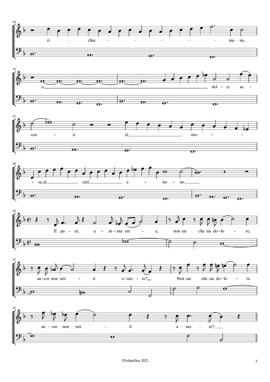 Queste pungenti spine Voice Solo scores gallery preview page 5