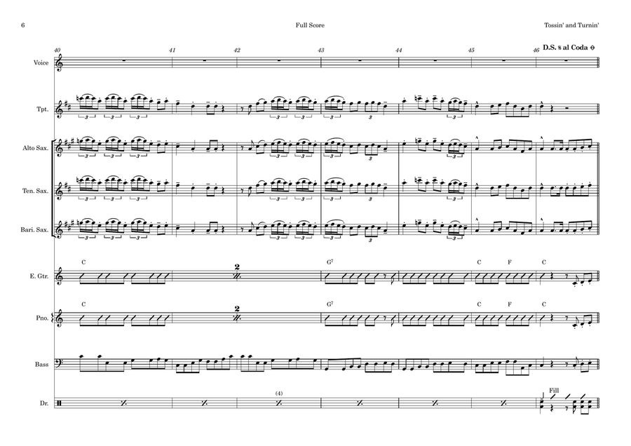 Tossin' And Turnin' Tossin' And Turnin' Large Ensemble scores gallery preview page 6