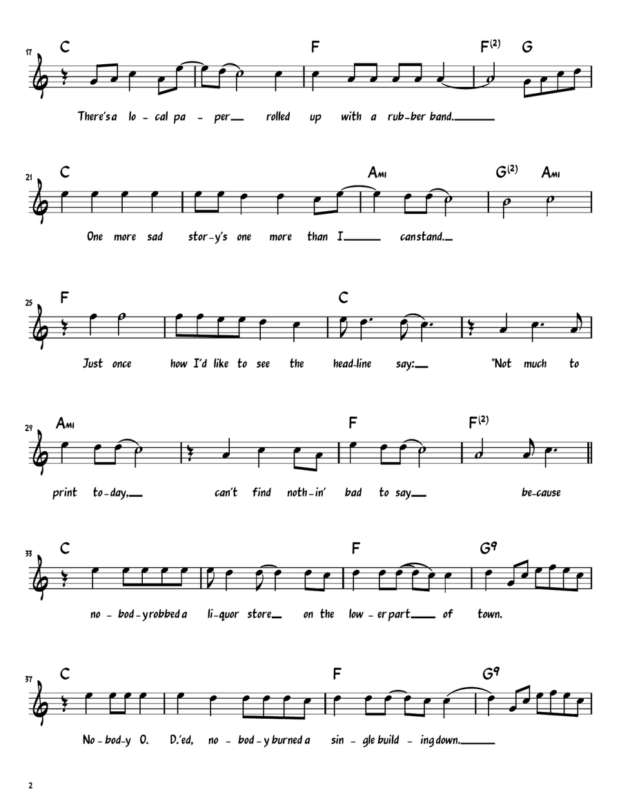 A Little Good News A Little Good News Piano scores gallery preview page 2
