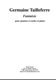 Germaine Tailleferre: Fantaisie for string quartet and piano