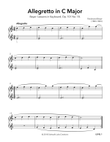 Allegretto in C Major, Op. 101 No. 18