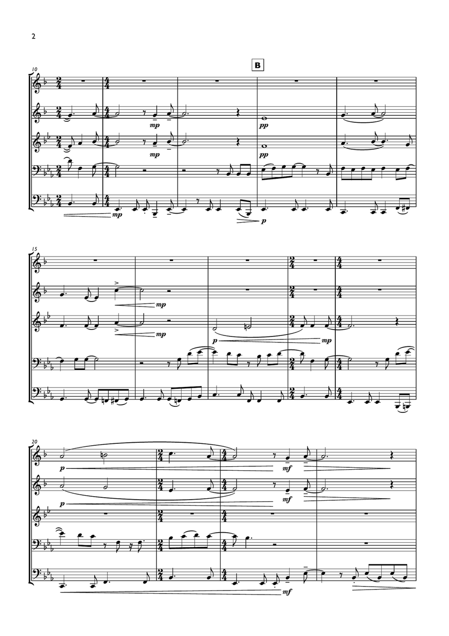 If You Leave Me Now If You Leave Me Now Brass Ensemble scores gallery preview page 2