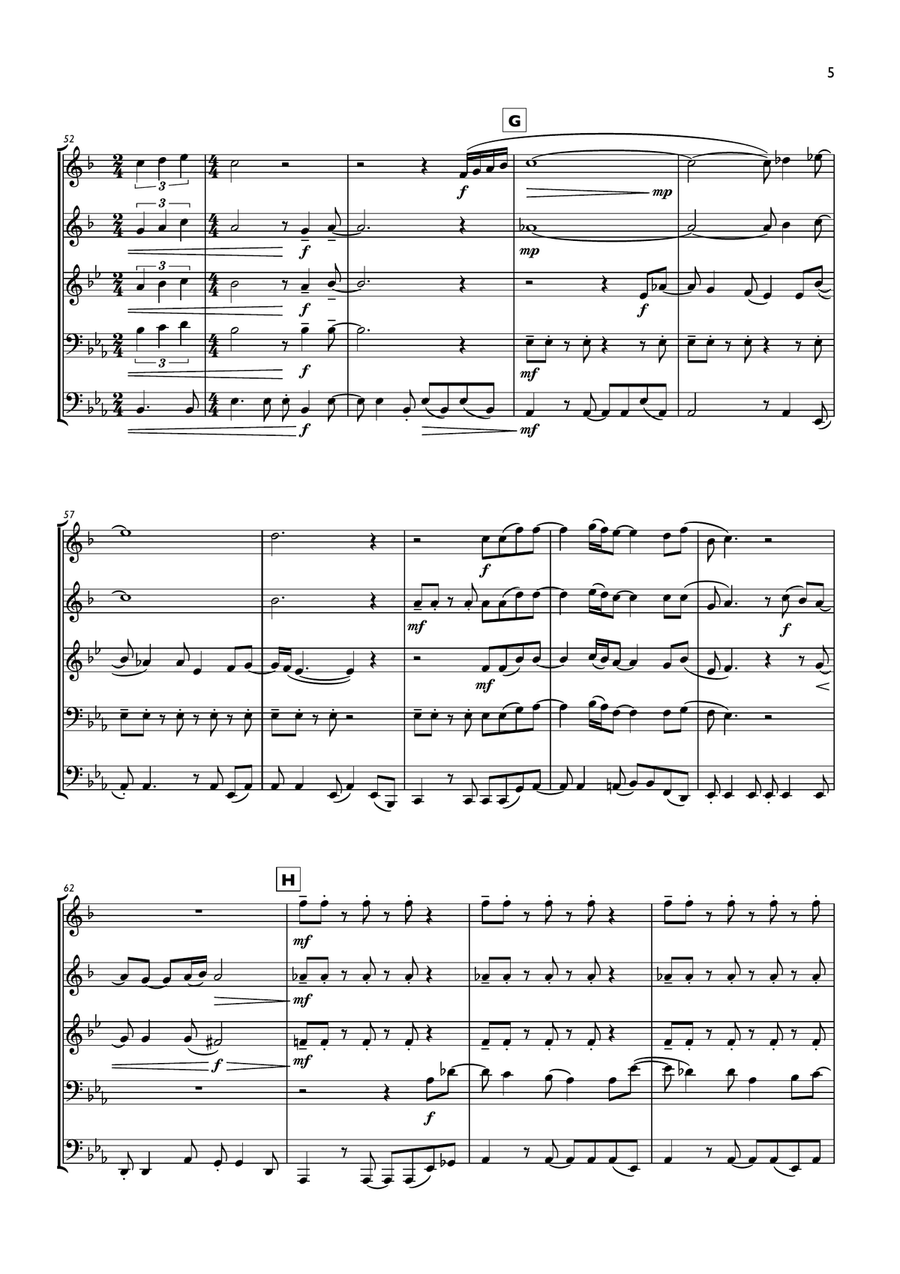 If You Leave Me Now If You Leave Me Now Brass Ensemble scores gallery preview page 5