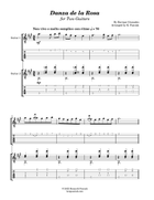 Danza de la Rosa (for Two Guitars) Guitar Duet scores gallery preview page 3