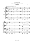 I Cannot Go (for SATB Choir, a cappella)