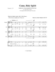 Come, Holy Spirit