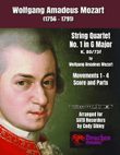String Quartet No. 1 in G Major for SATB Recorders