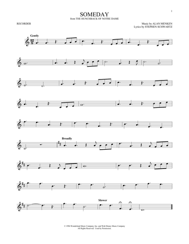 Someday (from The Hunchback Of Notre Dame)