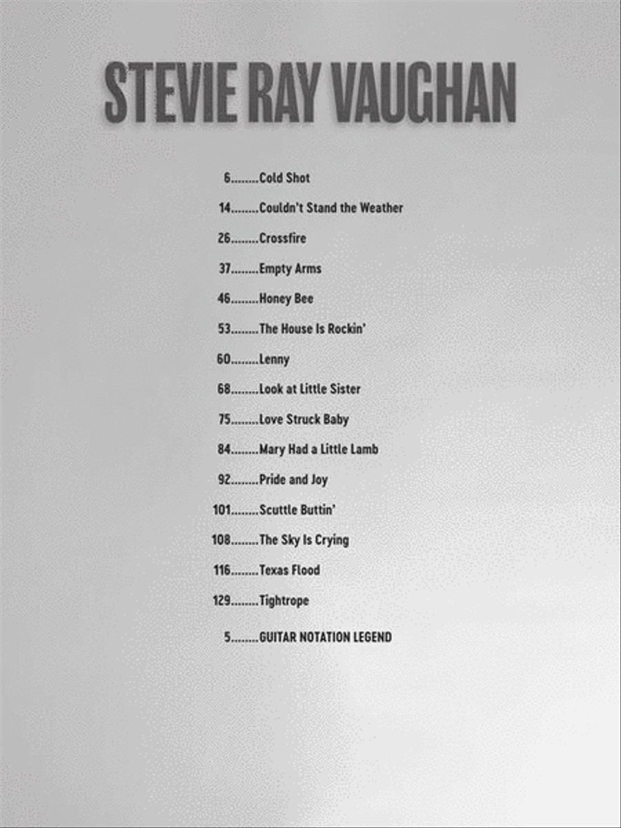 Stevie Ray Vaughan – Deluxe Guitar Play-Along Volume 27 Electric Guitar scores gallery preview page 3