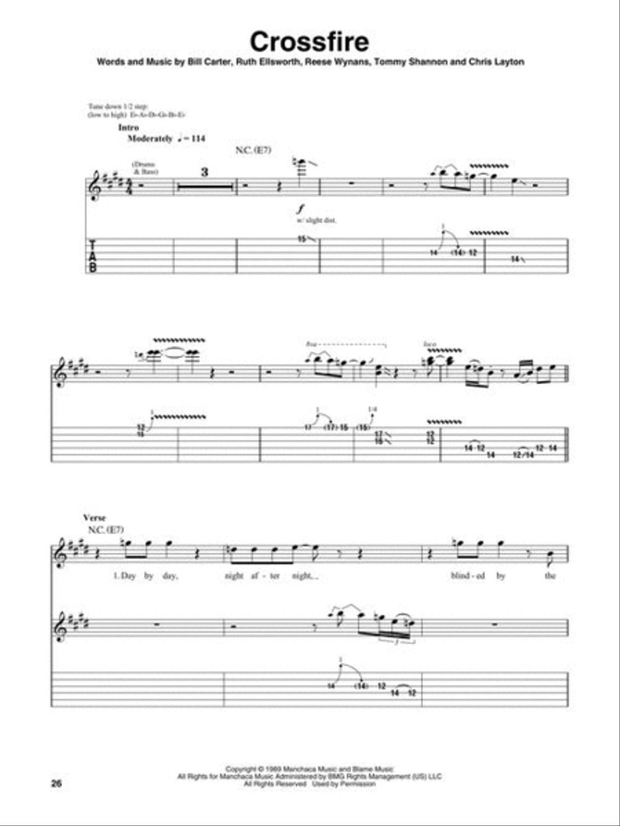 Stevie Ray Vaughan – Deluxe Guitar Play-Along Volume 27 Electric Guitar scores gallery preview page 5
