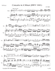 Bach, Concerto in A minor, BWV 1041, Violin & Piano