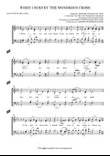 When I survey the wondrous cross (four-verse hymn)