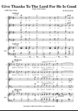 Give Thanks To The Lord - Psalm 118 (SATB)