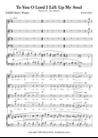 To You O Lord I Lift Up My Soul - Psalm 25 (SATB)