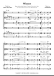 Winter (SATB)