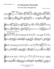 Christmas Serenade for 2 Tenor Saxophones