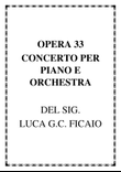 CONCERTO PER PIANO E ORCHESTRA