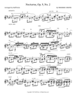 Nocturne, Op. 9, No. 2