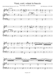 Vieni, corri, volami in braccio (Vocal score/Piano reduction)