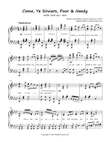 Come, Ye Sinners, Poor and Needy with Just As I Am - advanced piano