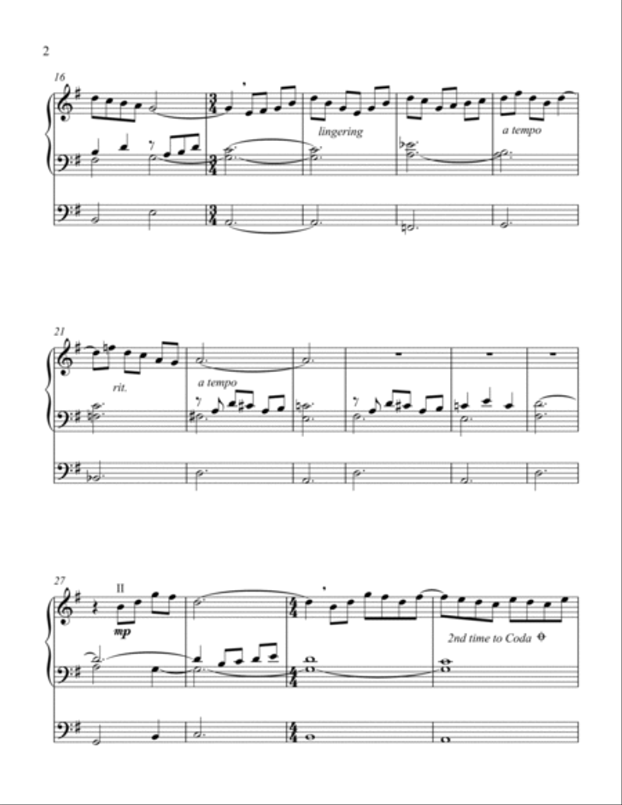 Peace Prayer No. 4 Organ Solo scores gallery preview page 3