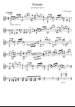 Guitar prelude Opus 10