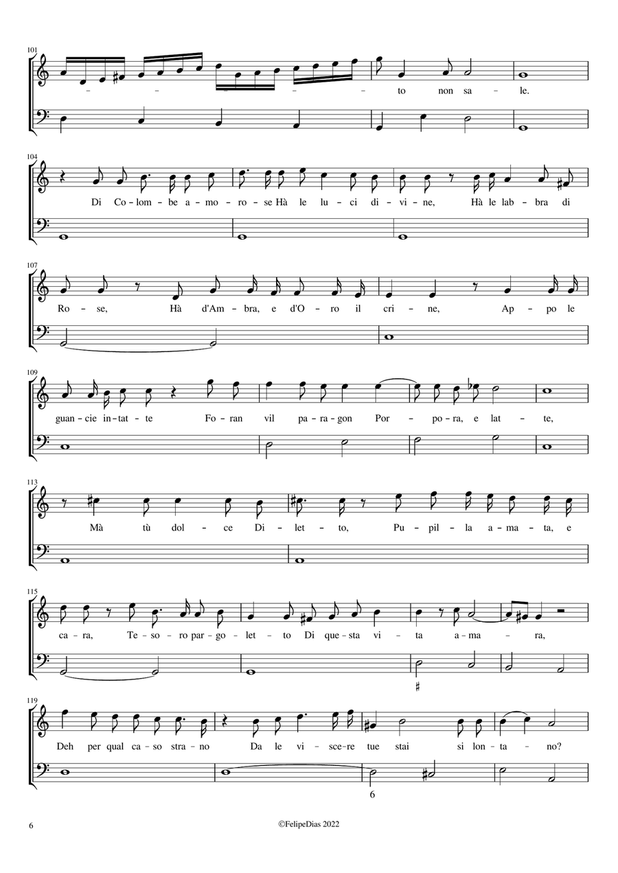 Christo smarrito: Sospirava e spargea (Lamento della Beata Vergine) Small Ensemble scores gallery preview page 6