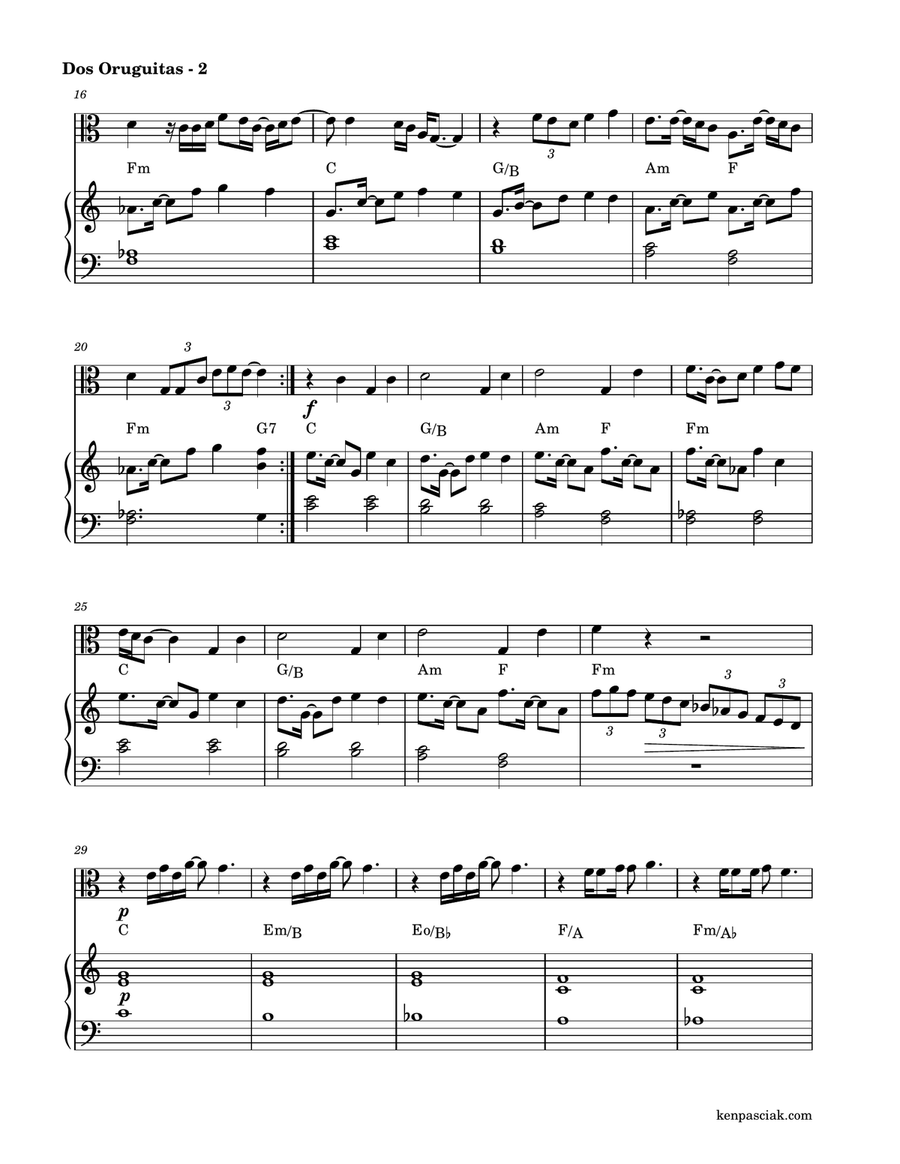 Dos Oruguitas Dos Oruguitas Viola scores gallery preview page 2