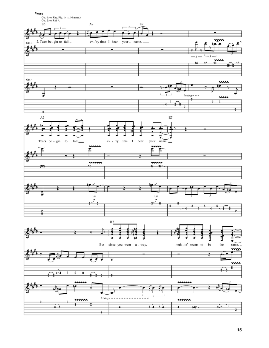 Got You On My Mind Electric Guitar scores gallery preview page 6