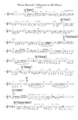Bossa Bravado; Allegretto in Bb Minor; Lead Sheet
