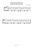 Simple Piano Collection 3. Melancholy Warmth