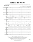 Believe It Or Not (theme From 