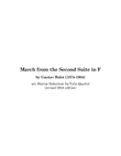 March from Second Suite in F - Revised 2024 Edition (Tuba/Euphonium Quartet)
