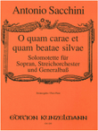 O quam carae et quam beatae silvae