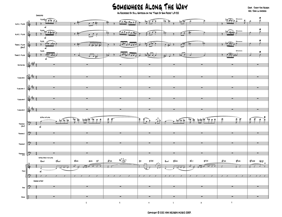 Somewhere Along The Way Jazz Ensemble scores gallery preview page 2