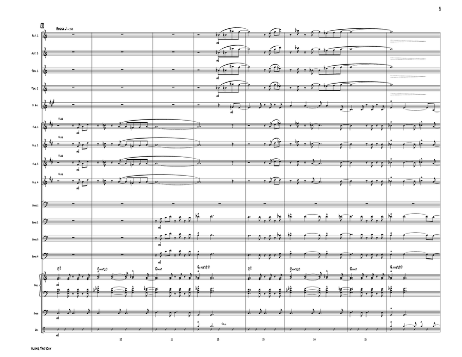 Somewhere Along The Way Jazz Ensemble scores gallery preview page 3