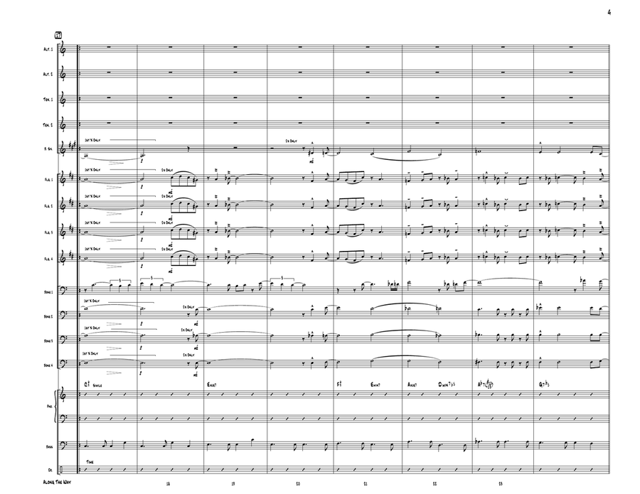 Somewhere Along The Way Jazz Ensemble scores gallery preview page 4