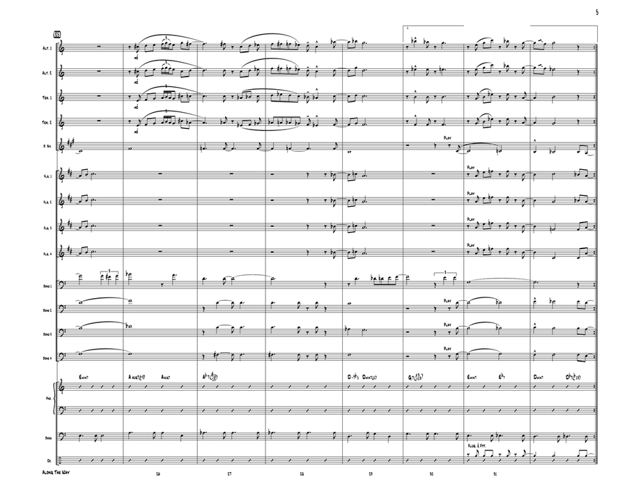 Somewhere Along The Way Jazz Ensemble scores gallery preview page 5