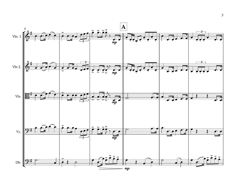 Lebanese National Anthem for String Orchestra (World National Anthem) String Orchestra scores gallery preview page 3