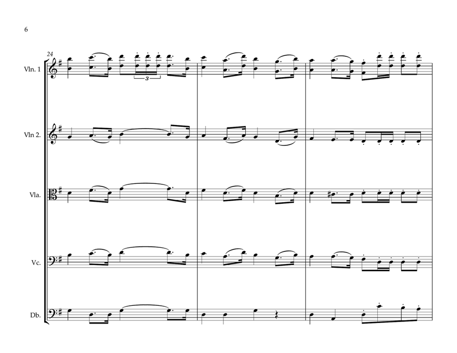 Lebanese National Anthem for String Orchestra (World National Anthem) String Orchestra scores gallery preview page 6