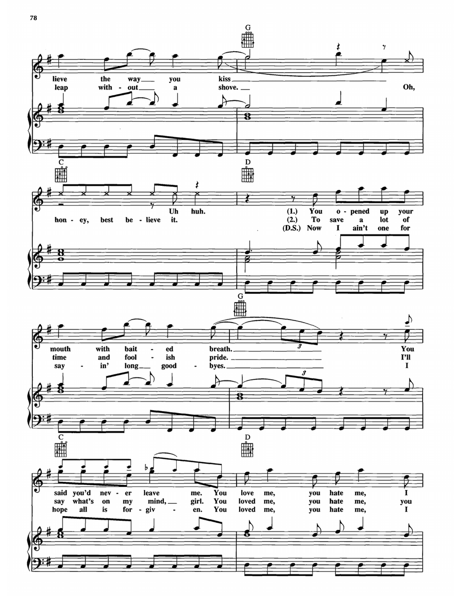 The Other Side The Other Side Piano, Vocal, Guitar scores gallery preview page 3