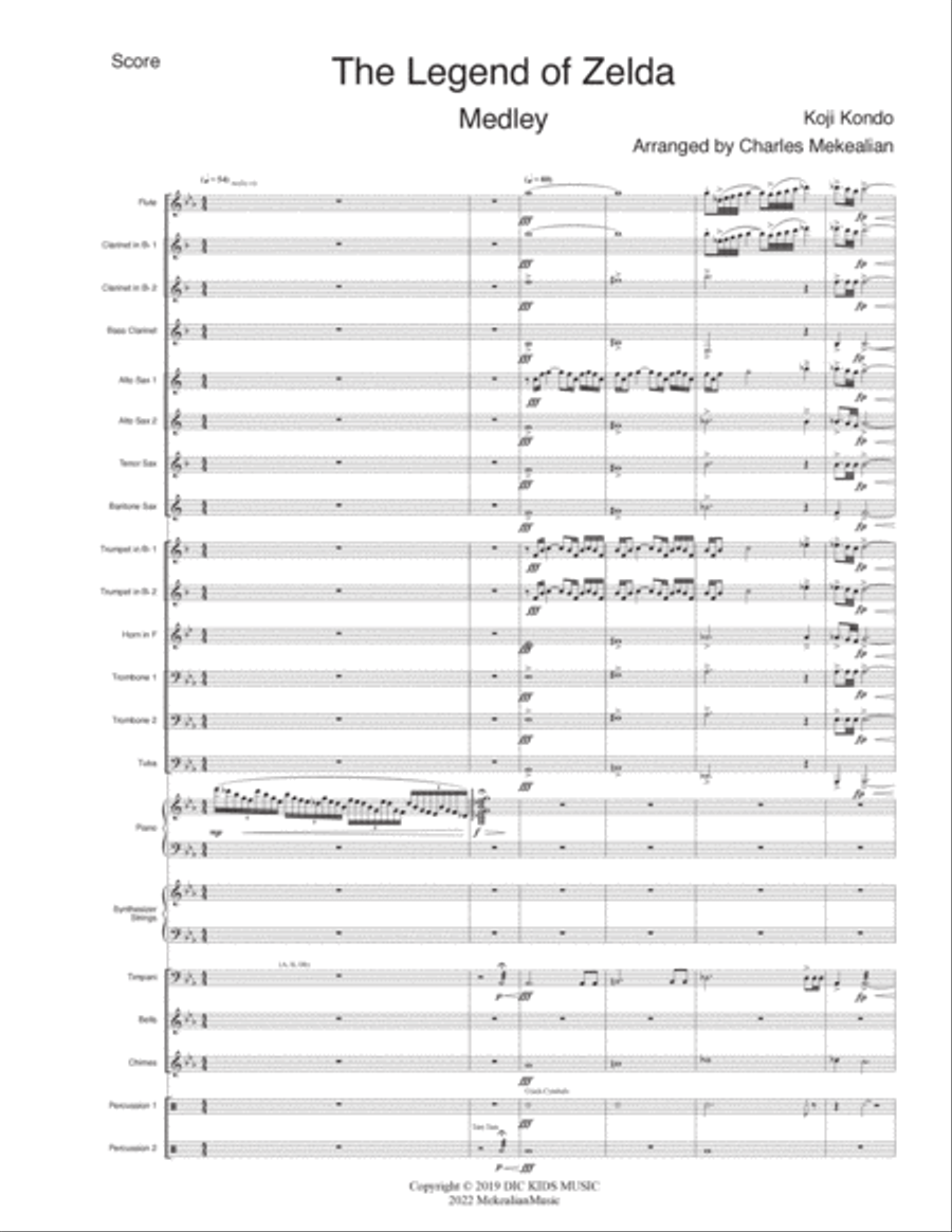 The Legend Of Zelda Concert Band scores gallery preview page 2