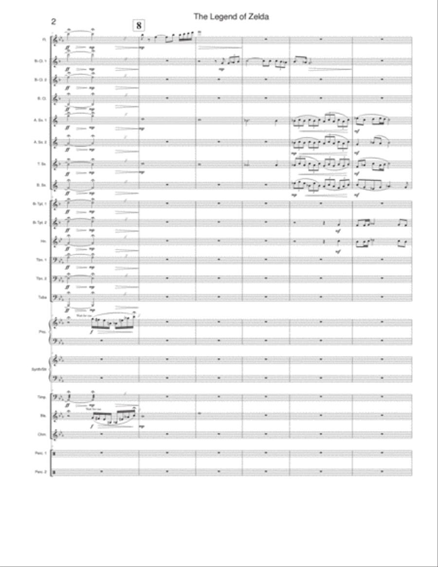 The Legend Of Zelda Concert Band scores gallery preview page 3