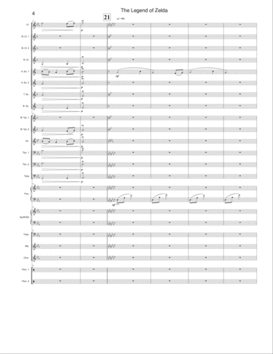 The Legend Of Zelda Concert Band scores gallery preview page 5