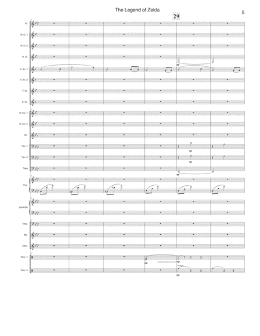 The Legend Of Zelda Concert Band scores gallery preview page 6