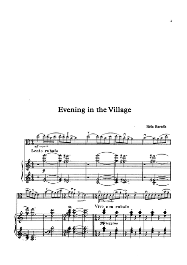 Evening in the village