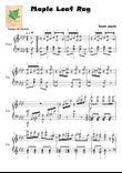 Maple Leaf Rag ORIGINAL version with note names & finger numbers